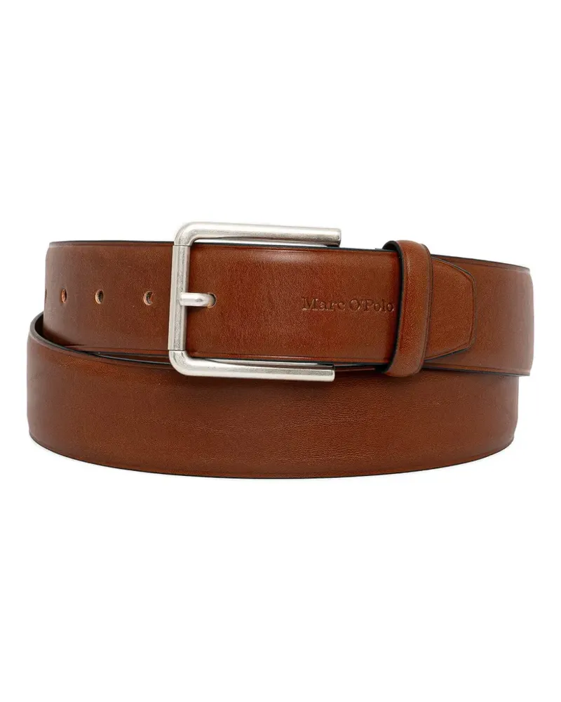 Marc O'Polo logo-motif leather belt - Braun Braun