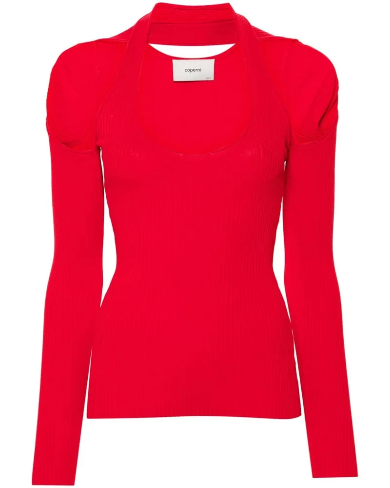 COPERNI Strickoberteil mit Cut-Out - Rot Rot