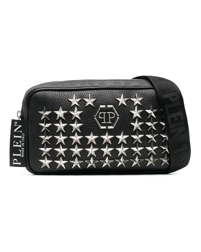 Philipp Plein Gürteltasche mit Sternnieten - Schwarz Schwarz