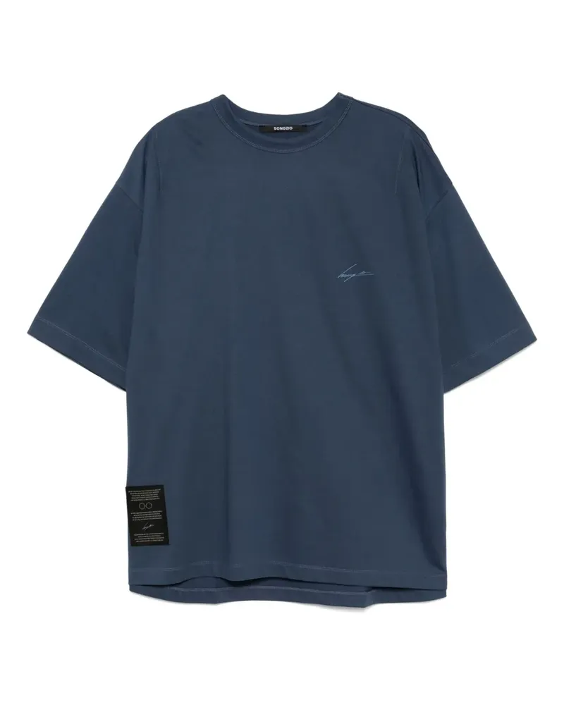 SONGZIO T-Shirt mit Stickerei - Blau Blau