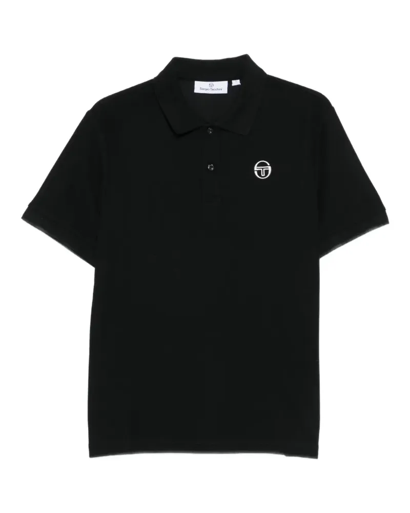 Sergio Tacchini Sergio Poloshirt mit Logo-Stickerei - Schwarz Schwarz
