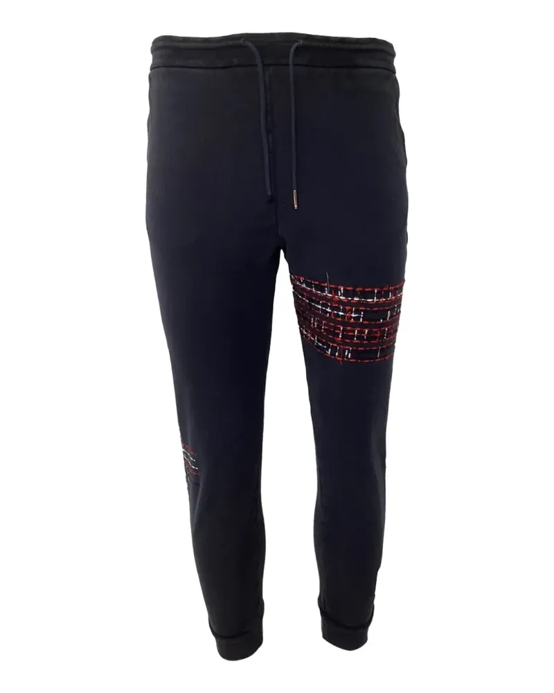 Thom Browne lightweight-loopback track pants - Blau Blau