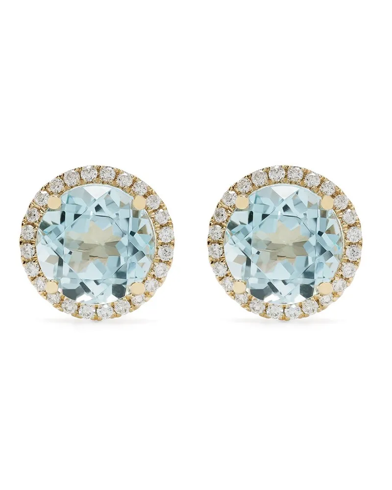 Kiki McDonough 18kt Grace Gelbgoldohrstecker mit Topas und Diamanten Gold