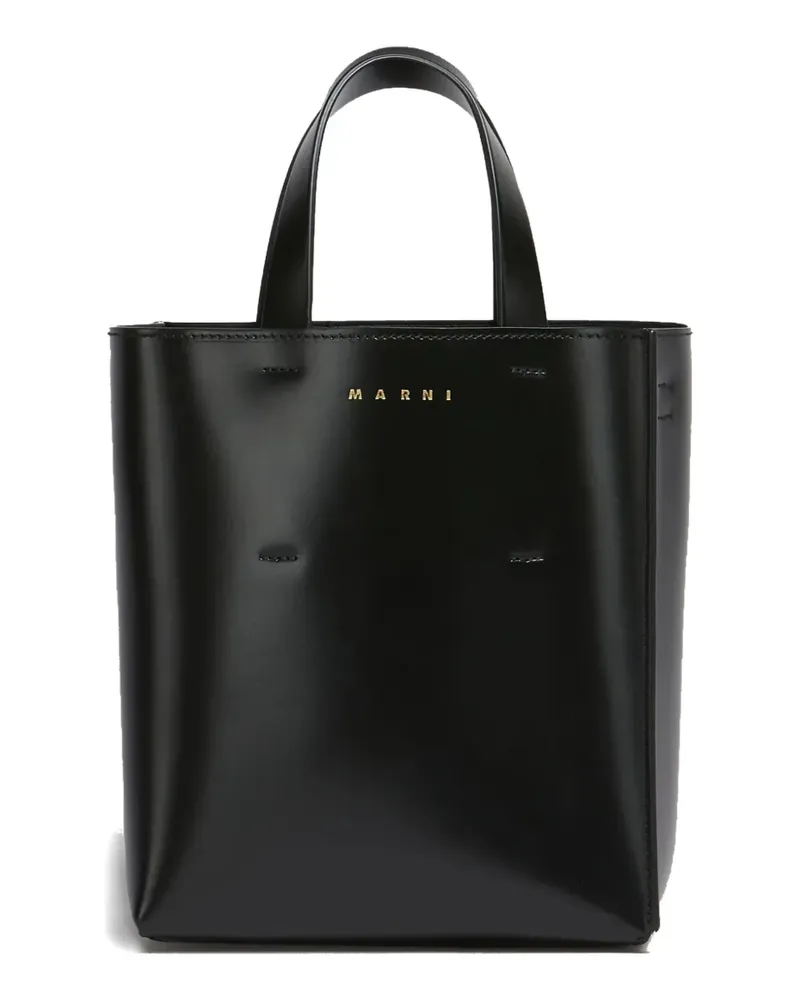 Marni Mini Museo Tote Bag - Schwarz Schwarz