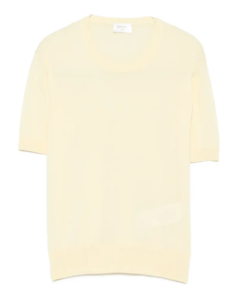 Saint Laurent short-sleeve sweater - Gelb Gelb
