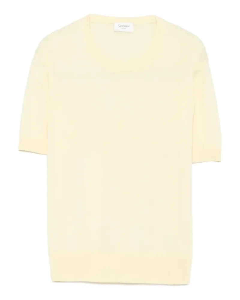 Saint Laurent short-sleeve sweater - Gelb Gelb