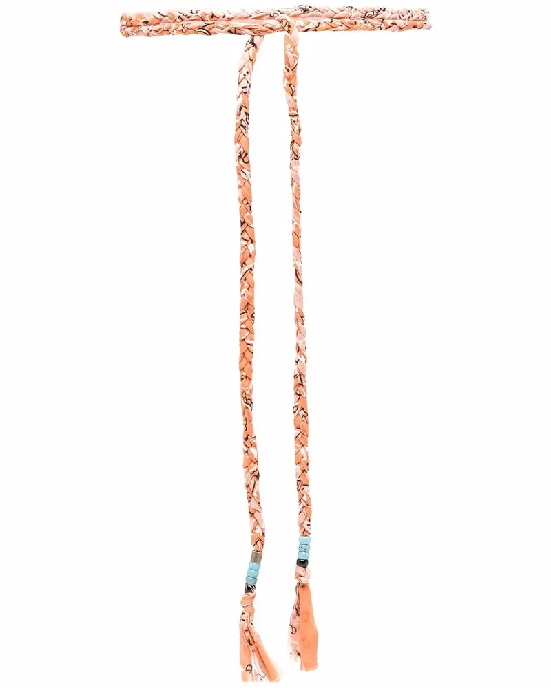 Alanui Gürtel mit Bandana-Print - Orange Orange