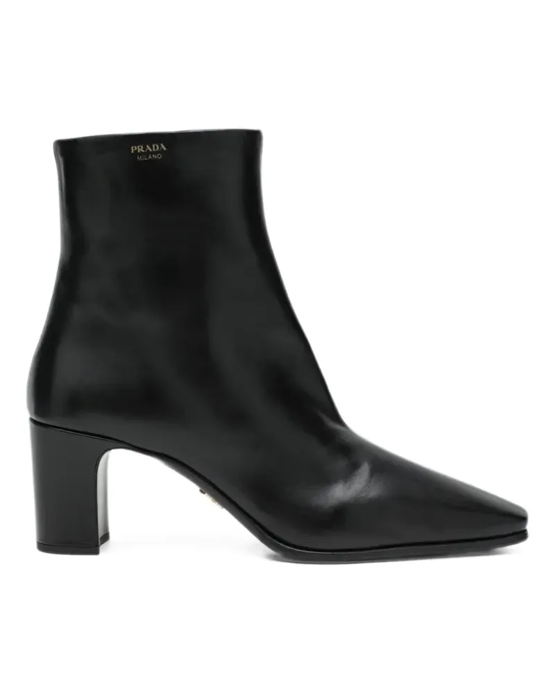 Prada Stiefel aus Leder - Schwarz Schwarz