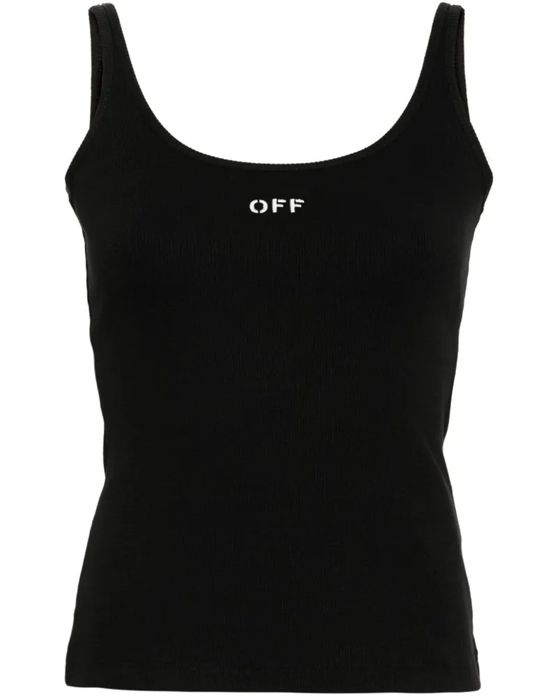 OFF-WHITE Off Stamp Top - Schwarz Schwarz