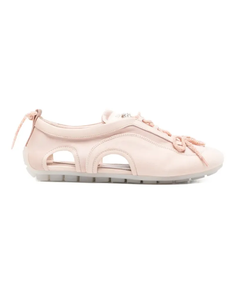 Simone Rocha cutout ballerina grip sneakers - Rosa Rosa