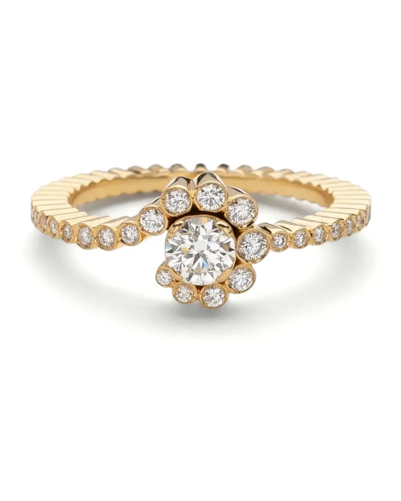 Sophie Bille Brahe 18kt recycled yellow gold Petite Celestine diamond ring Gold