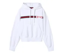 Hoodie mit Print - Weiß