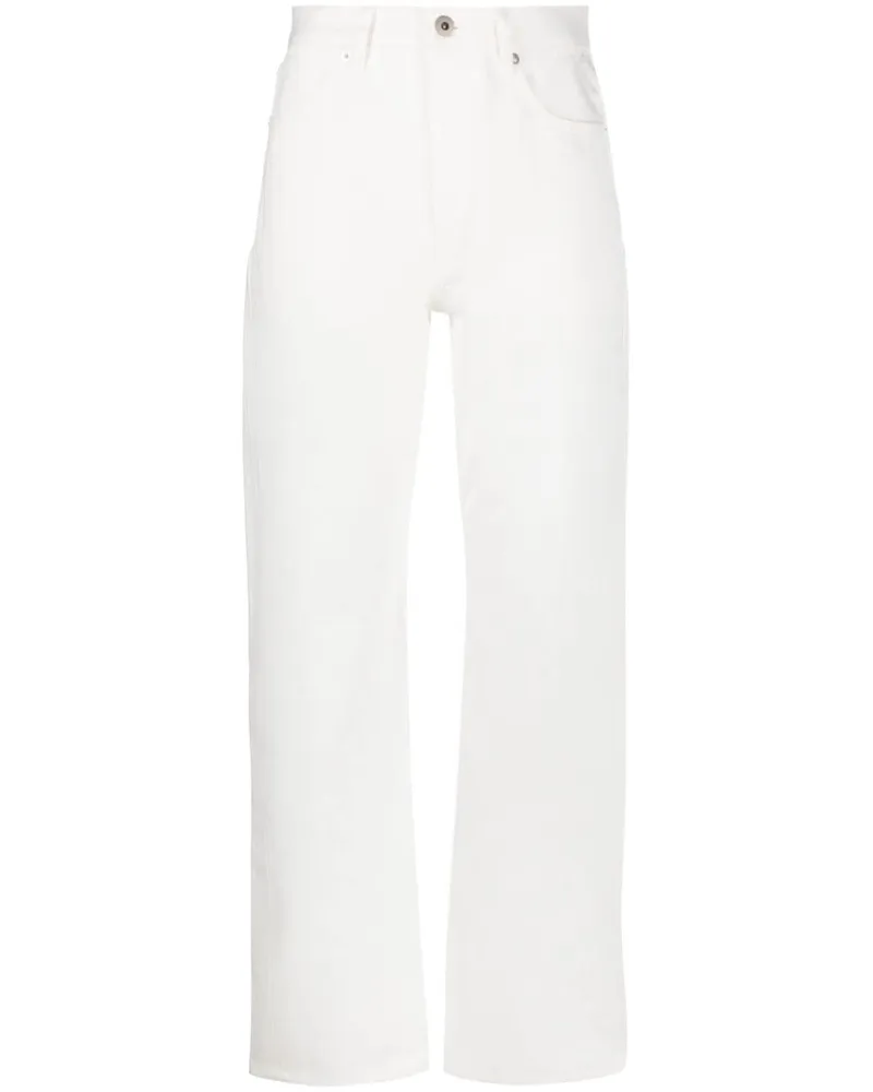 Jil Sander Hose mit geradem Bein - Weiß Weiß