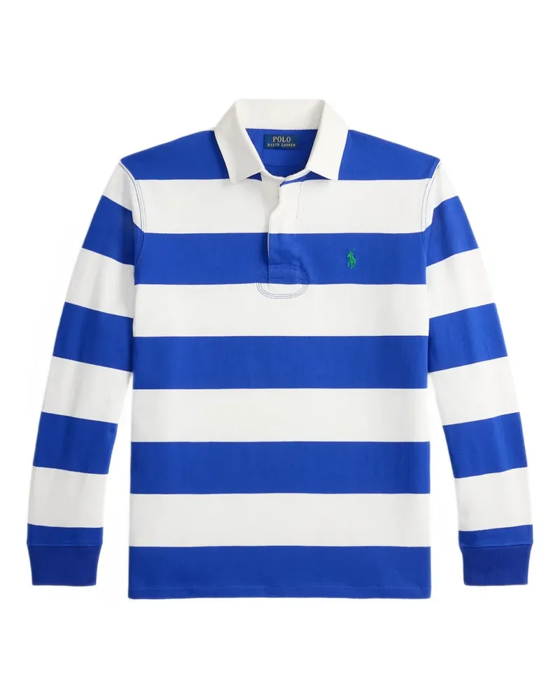 Ralph Lauren Gestreiftes Rugby-Shirt - Blau Blau