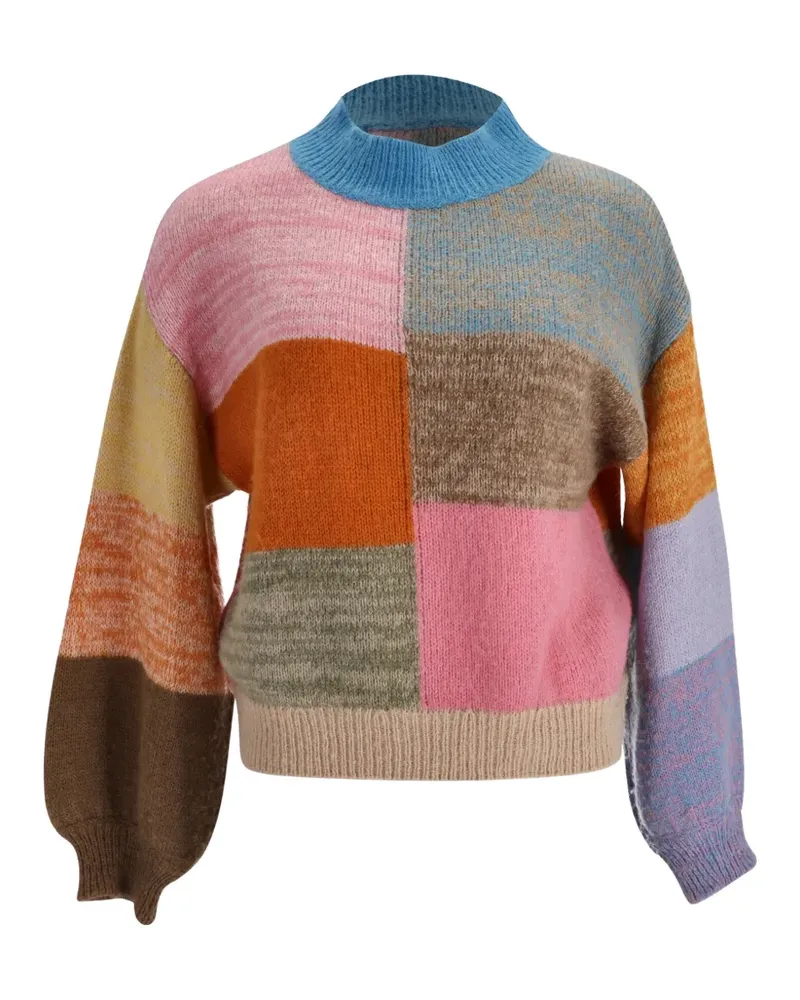 Stine Goya Adonis Pullover mit Patchwork-Muster - Rosa Rosa