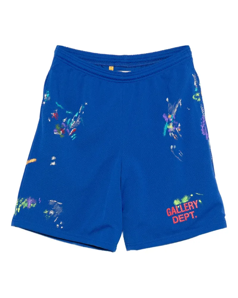 GALLERY DEPT. x Josué Thomas painted track shorts - Blau Blau
