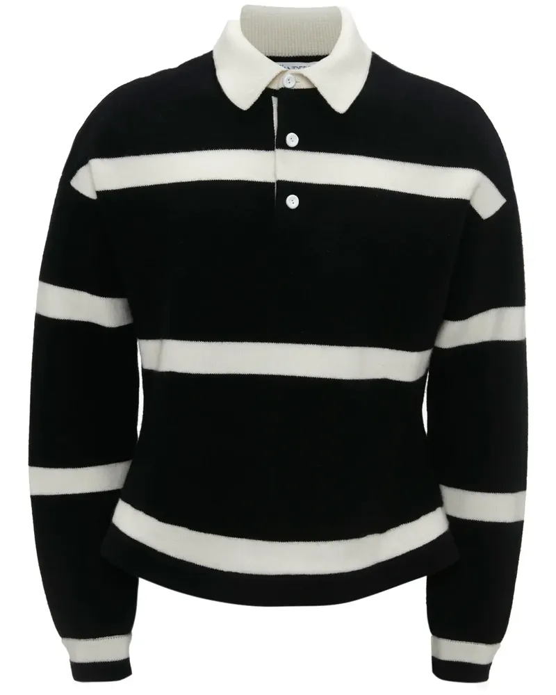 J.W.Anderson Gestreifter Strickpullover - Schwarz Schwarz