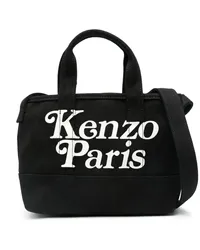 Kenzo Kleiner Shopper mit Logo-Print Schwarz