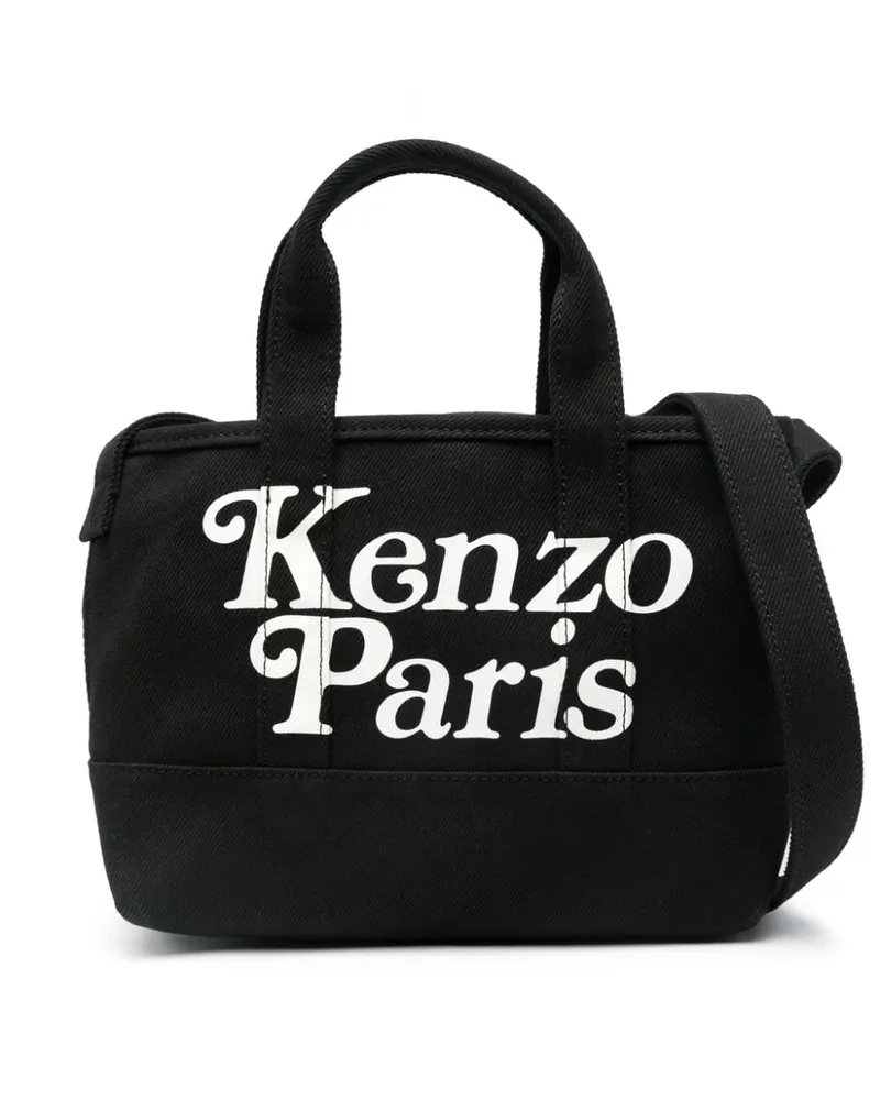 Kenzo Kleiner Shopper mit Logo-Print Black