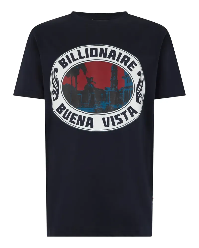 Billionaire T-Shirt mit rundem Ausschnitt - Blau Blau