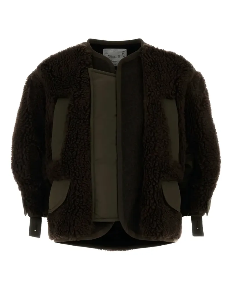 Sacai textured jacket - Braun Braun