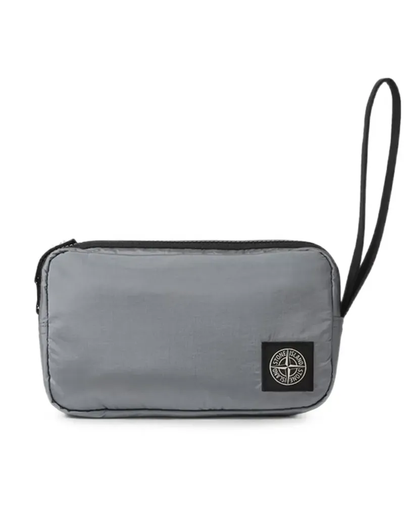 Stone Island Clutch mit Handgelenkschlaufe - Grau Grau