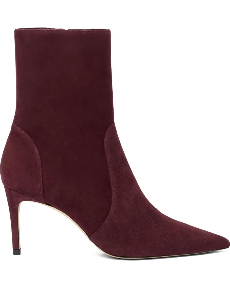 Stuart Weitzman Stuart Power Stiefel mit spitzer Kappe 75mm - Rot Rot