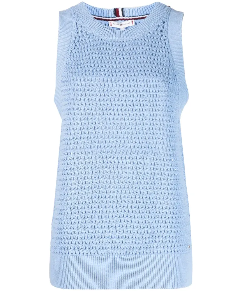 Tommy Hilfiger Gestricktes Top - Blau Blau