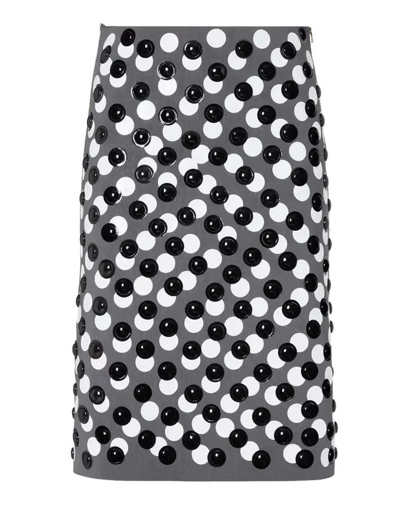 Fendi Rock mit Nieten - Grau Grau