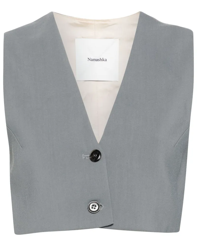 Nanushka Suree Top - Blau Blau