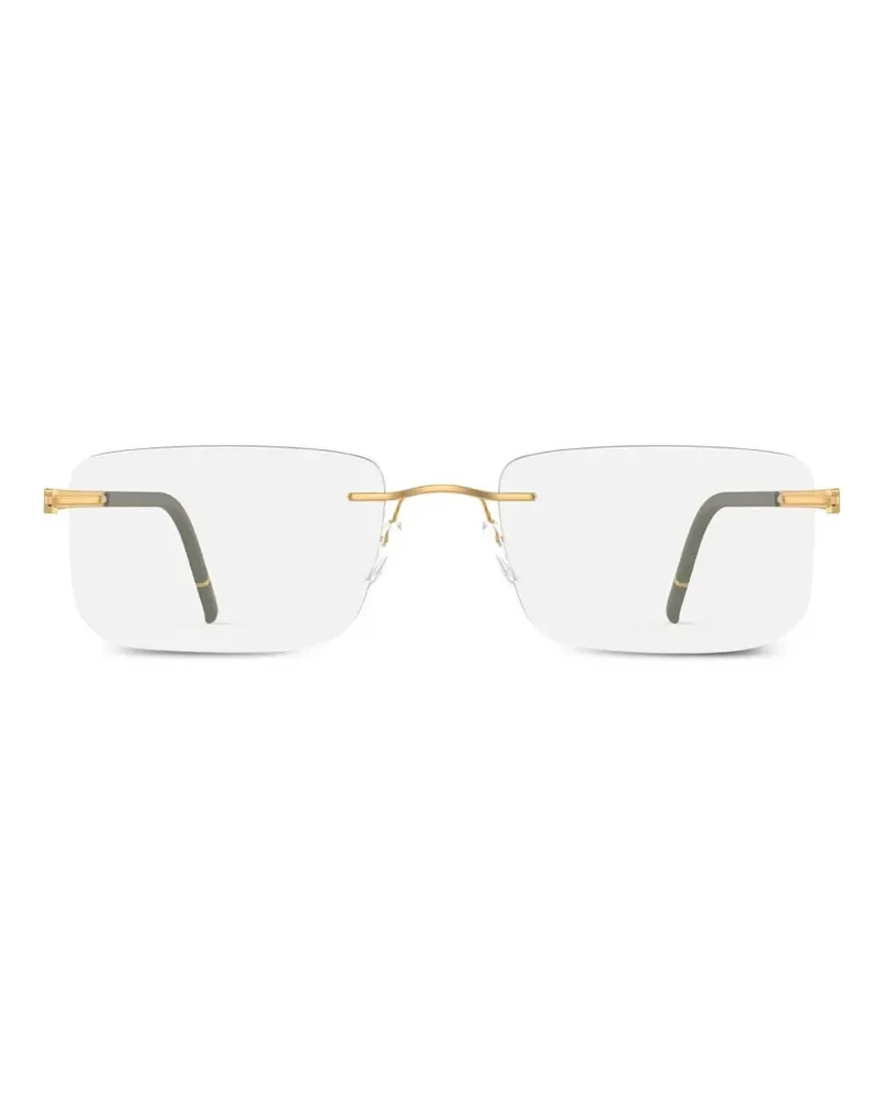 Silhouette Momentum rimless rectangle-frame glasses - Gold Gold