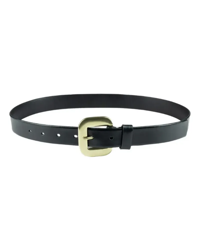 GAVAZZENI leather belt - Schwarz Schwarz