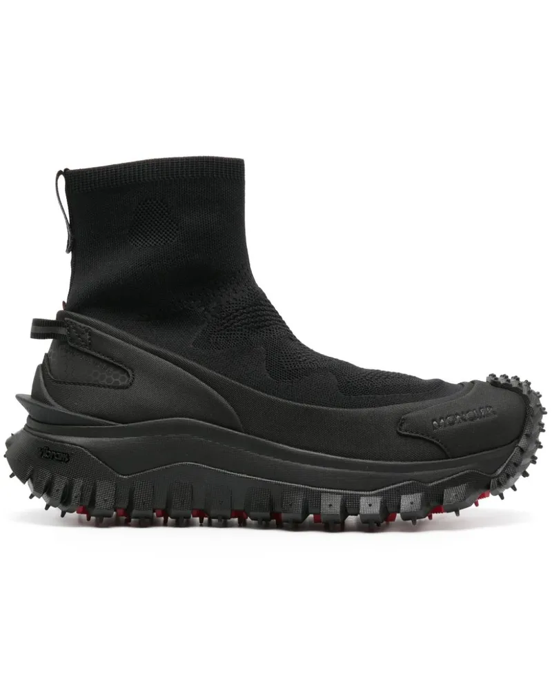 Moncler Trailgrip Knit High-Top-Sneakers - Schwarz Schwarz
