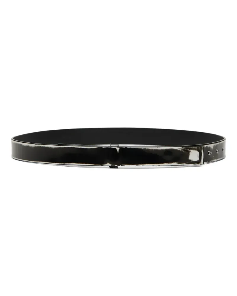 Marsèll Rilievo Gürtel aus Lackleder - Schwarz Schwarz