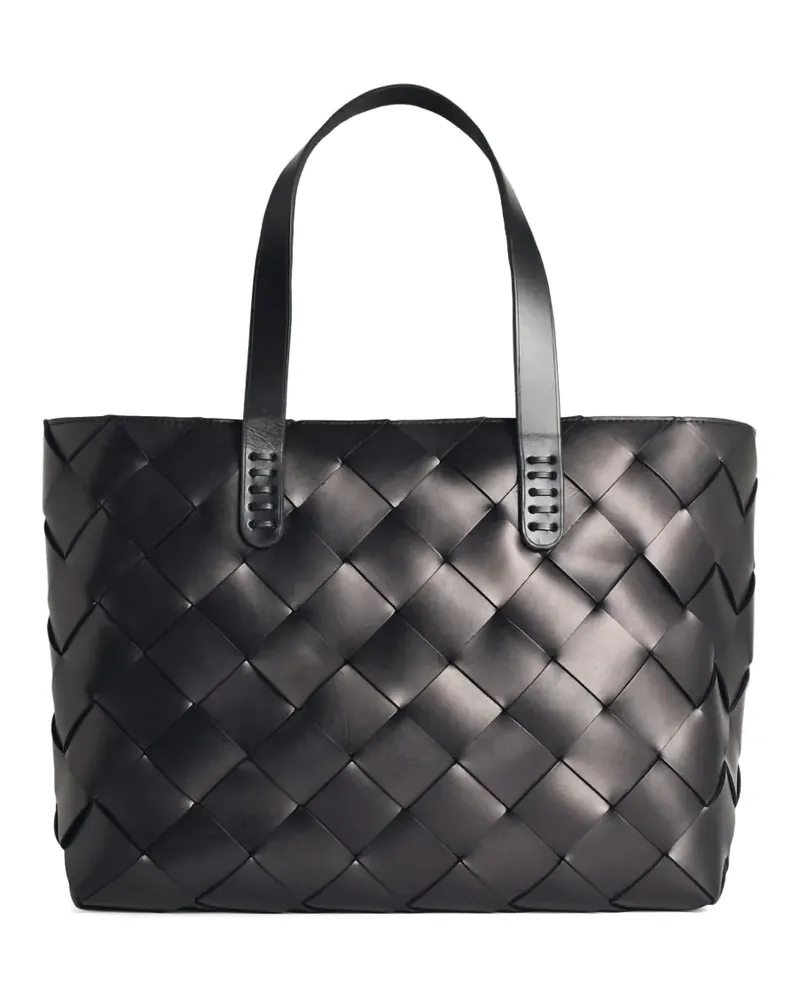 Dragon Diffusion Schultertasche aus Leder - Schwarz Schwarz