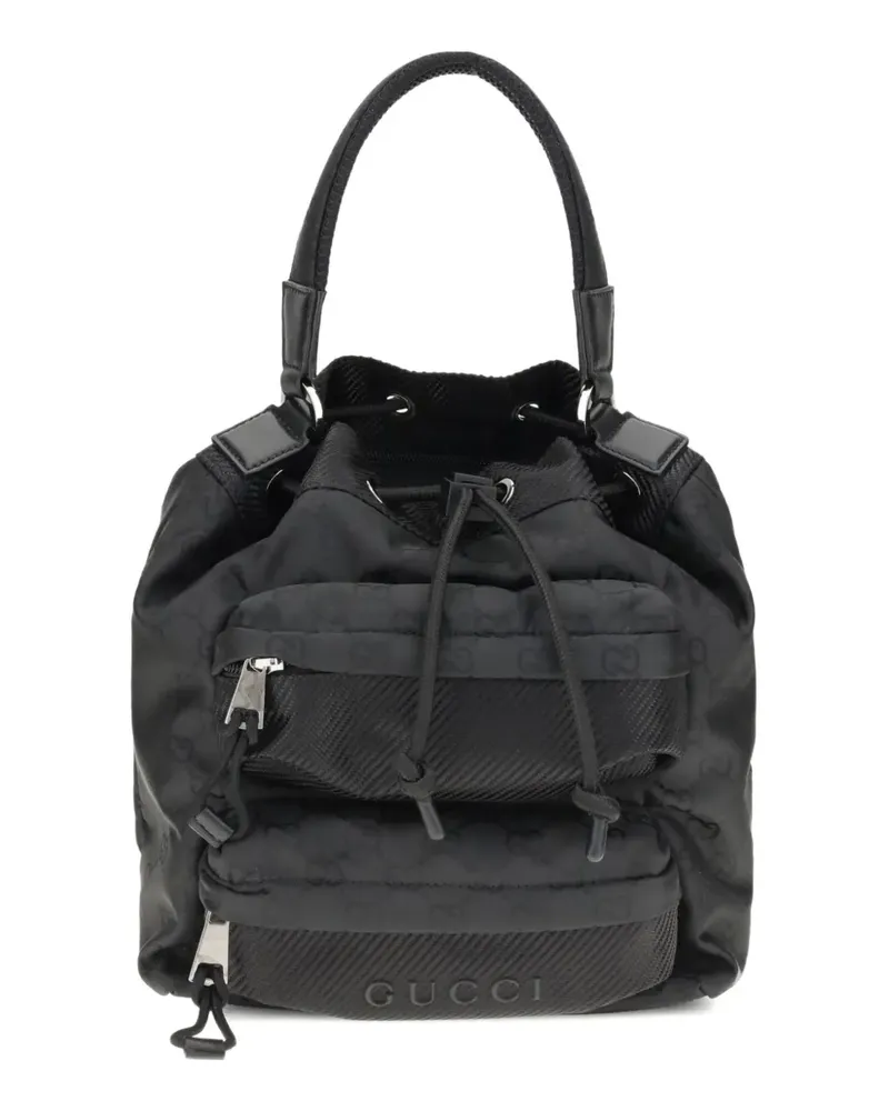 Gucci Rucksack mit GG-Muster - Schwarz Schwarz