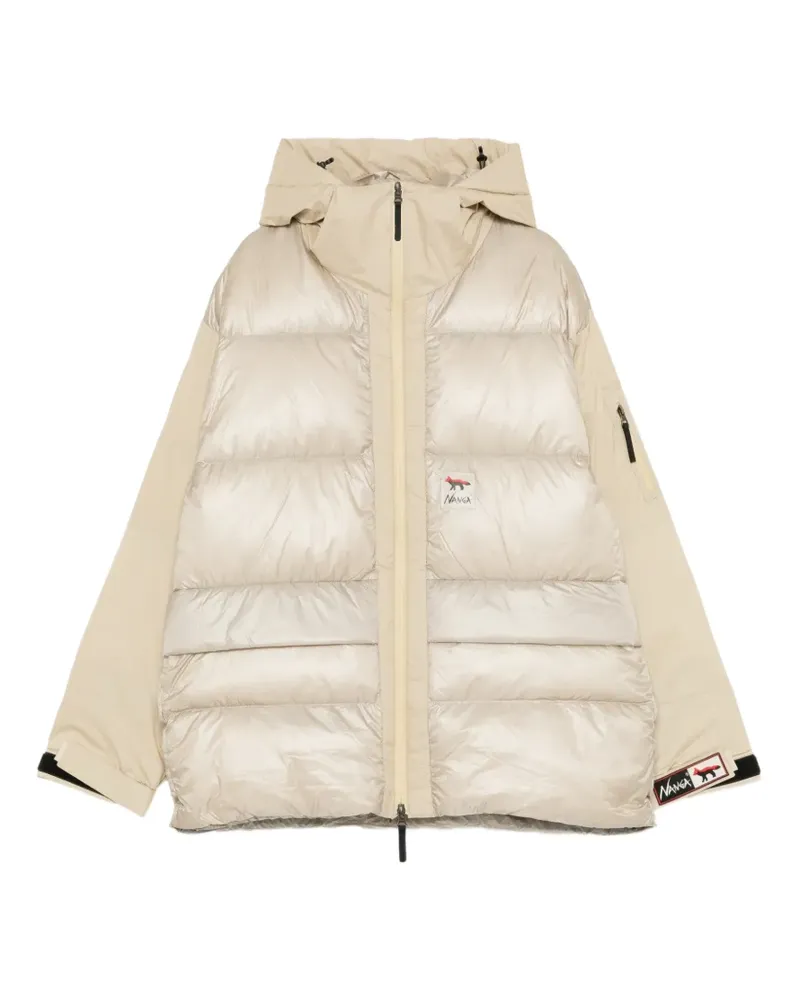 Kitsuné quilted padded coat - Nude Nude