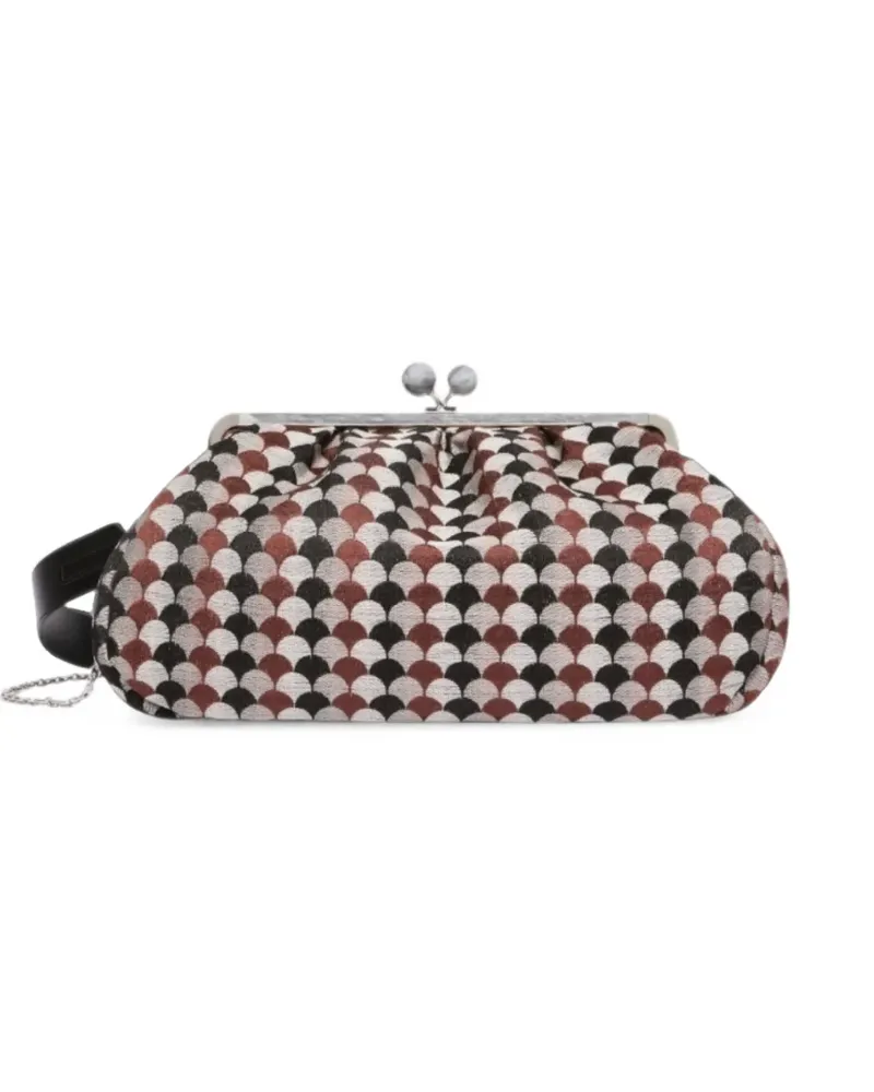 Max Mara Große Pasticcino Tasche aus Leinen, Seide und Baumwoll-Jacquard - Nude Nude
