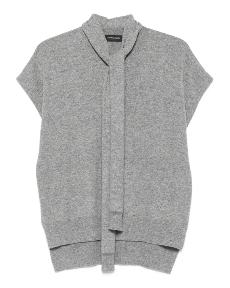 Fabiana Filippi Kurzärmeliger Pullover - Grau Grau