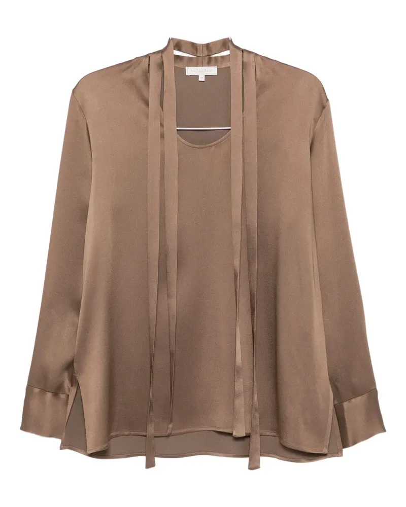 Antonelli Firenze strap-detail blouse - Braun Braun