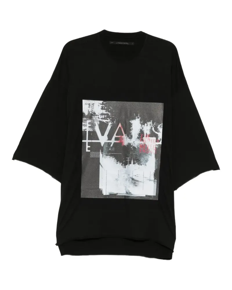 Julius T-Shirt mit grafischem Print - Schwarz Schwarz