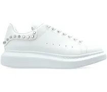 Oversized Sneakers mit Nieten - Weiß