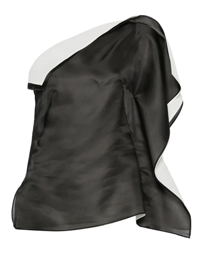 Róhe Skulpturales Oberteil im Layering-Look - Schwarz Schwarz