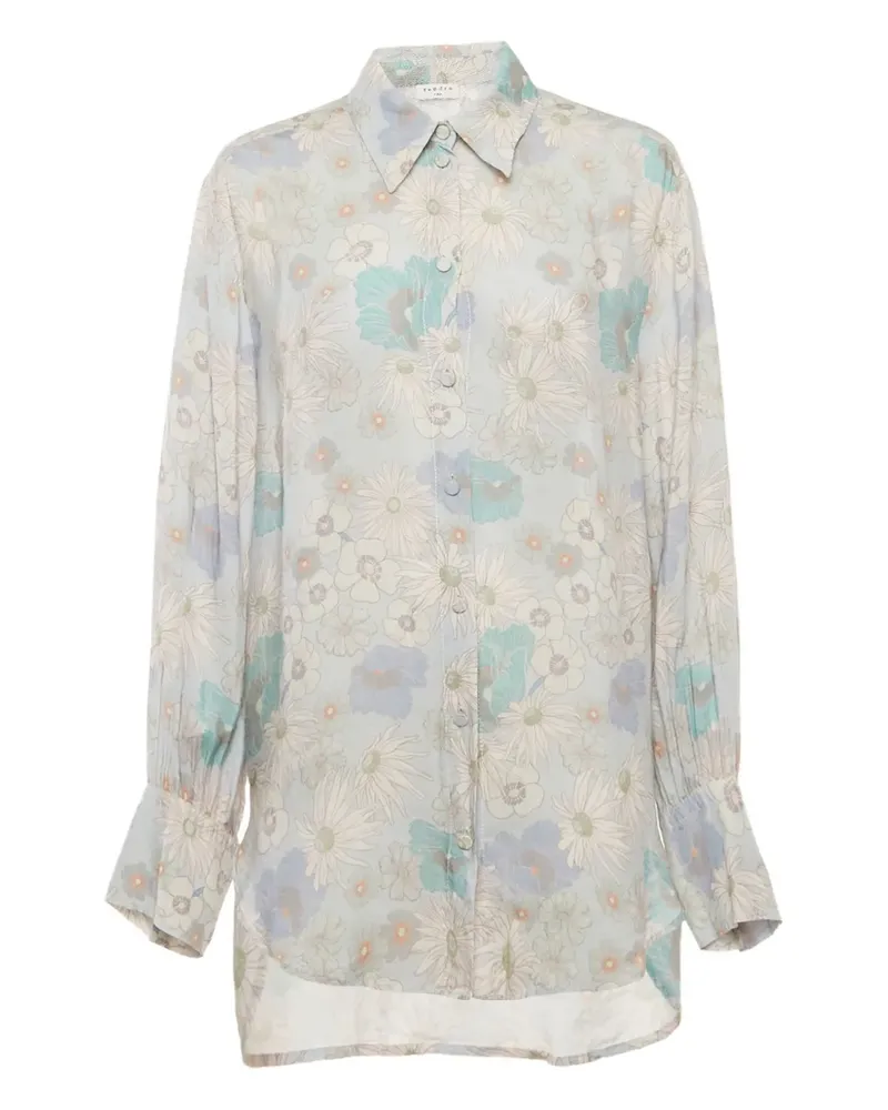 Sandro Hemd mit Blumen-Print - Blau Blau