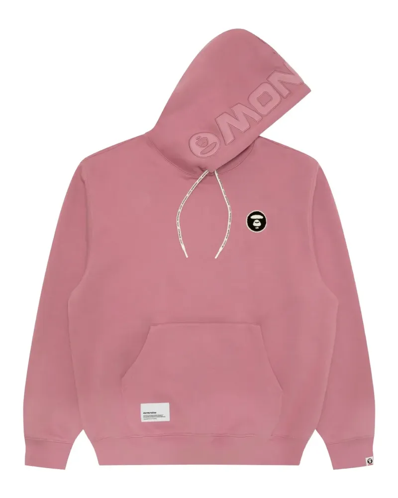 BAPE Hoodie mit Logo-Patch - Rosa Rosa