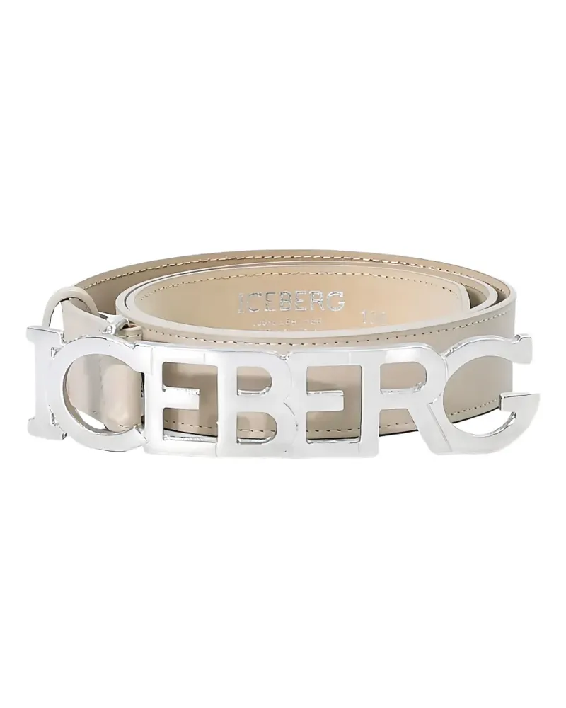 Iceberg Gürtel mit Logo - Nude Nude