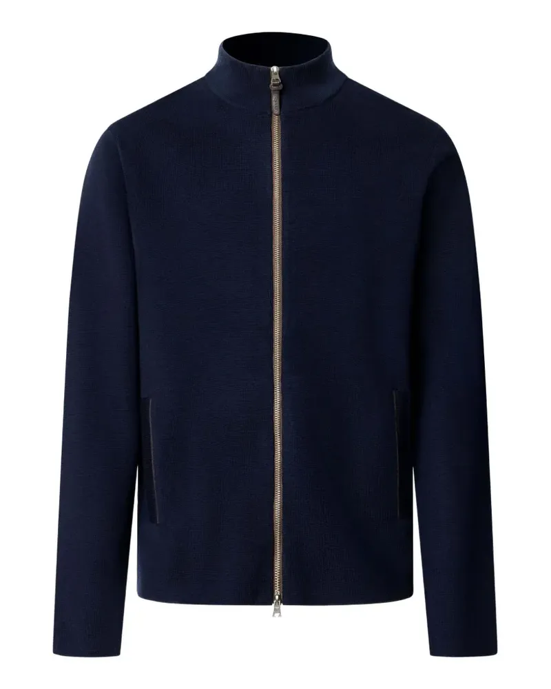 Hackett Milano Cardigan aus Merinowolle - Blau Blau