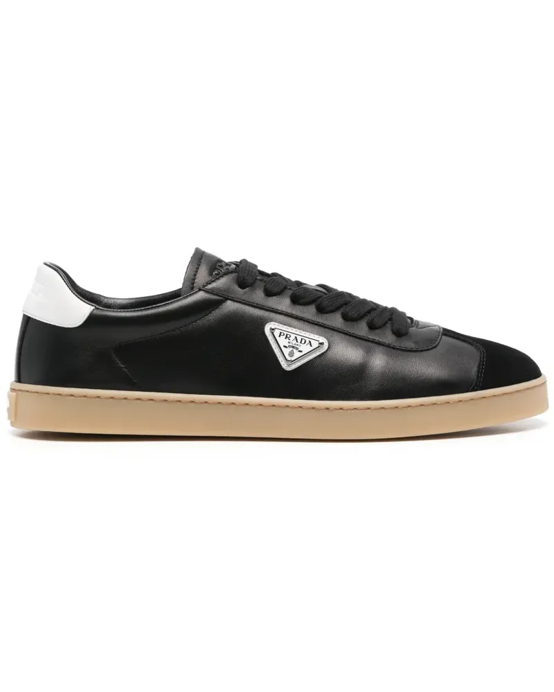 Prada Sneakers aus Leder - Schwarz Schwarz