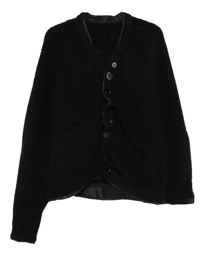 Undercover Asymmetrischer Cardigan - Schwarz Schwarz