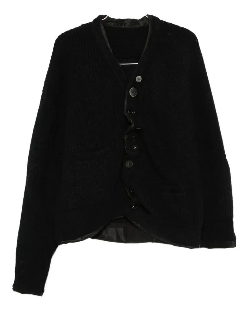 Undercover asymmetric cardigan - Schwarz Schwarz